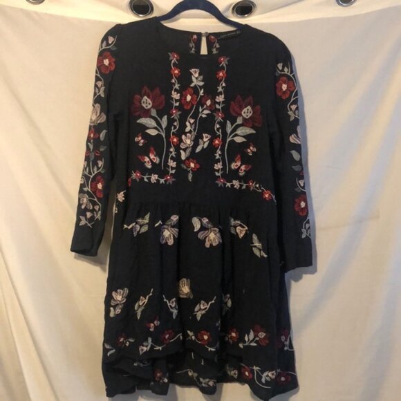 Zara Embroidered Cottagecore Dress  Small - Picture 8 of 8